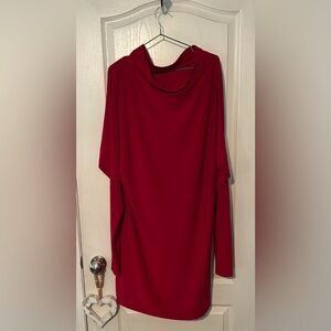 Kamalikulture Red Draped Dress